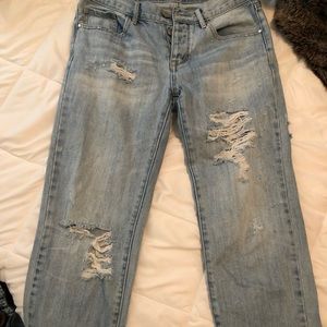 Distressed Boyfriend Jeans